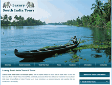 Tablet Screenshot of luxurysouthindiatours.com